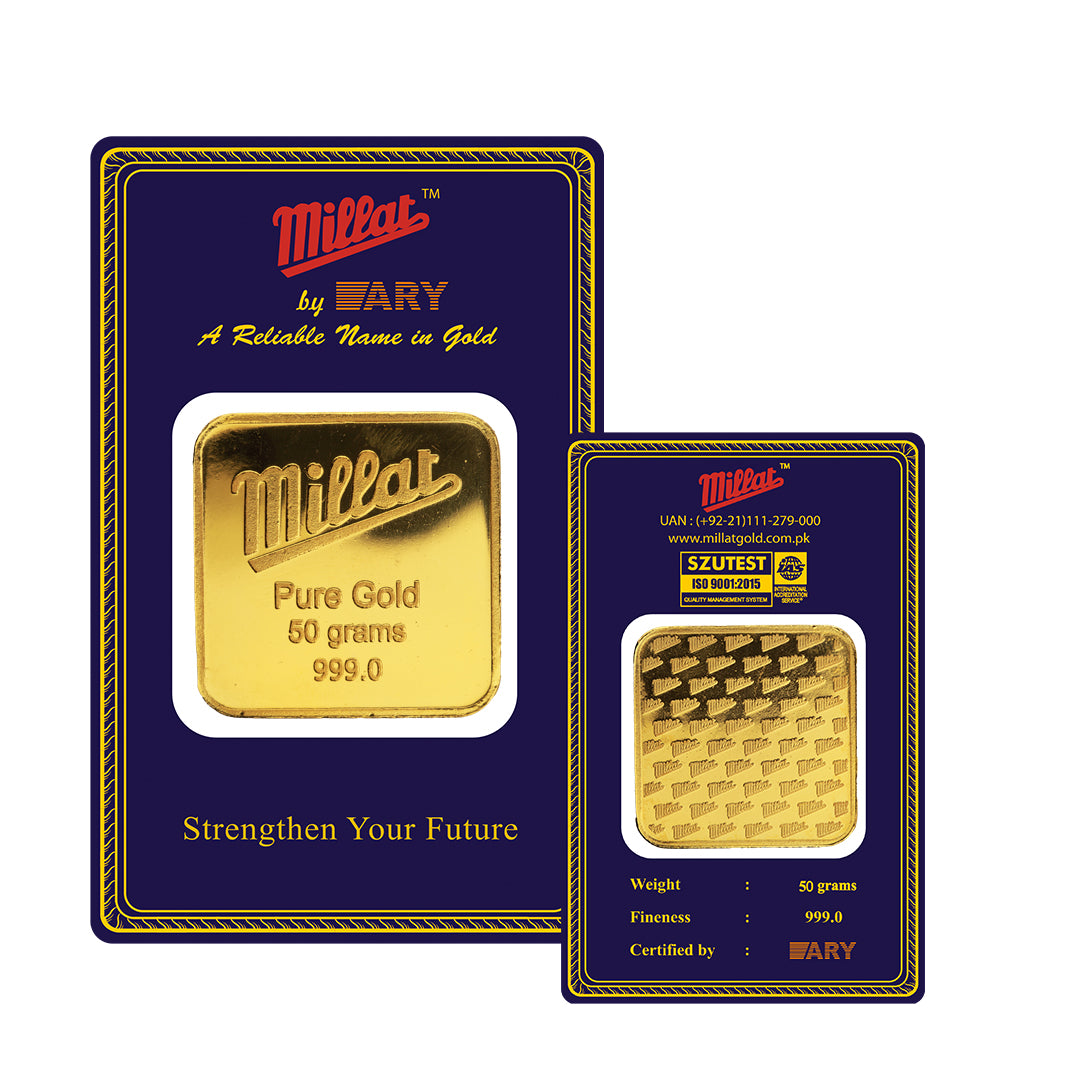 Gold Bar 50 Gram Pure 999