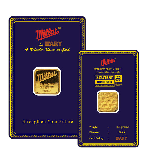 Gold Bar 2.5 Gram Pure 999